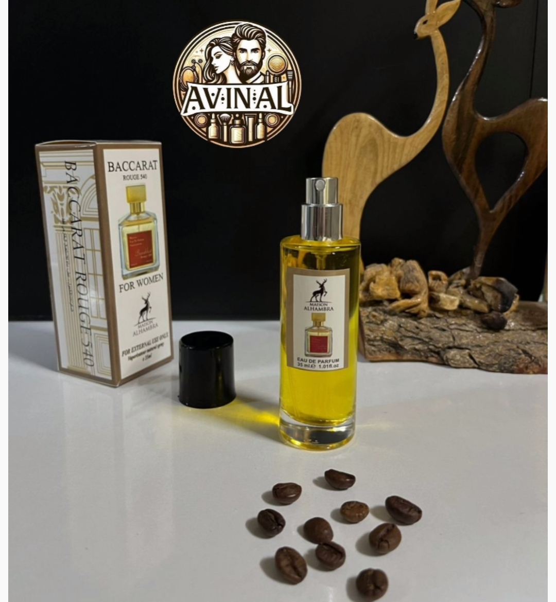 ادکلن باکارات رژ سفید مدل الحمبرا 35 میل